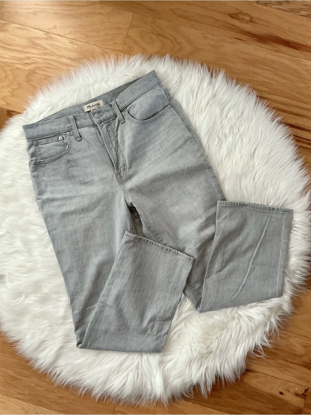 Madewell Slim Semi Bootcut Light Gray Jeans Size 29